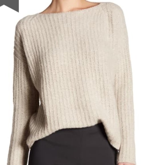 Vince Sweaters - Vince Ladder Stitch Cashmere Blend Sweater Small